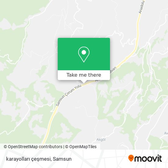 karayolları çeşmesi map