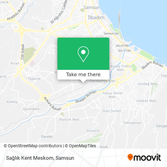Sağlık Kent Meskom map