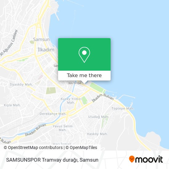 SAMSUNSPOR Tramvay durağı map