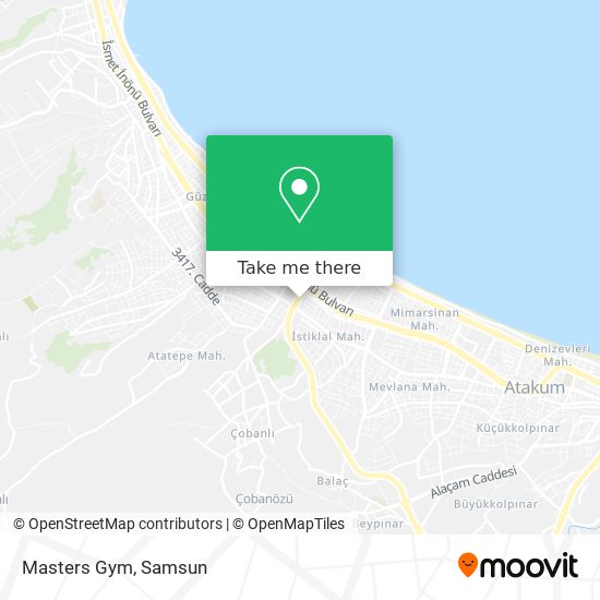 how to get to masters gym in merkez by bus or light rail