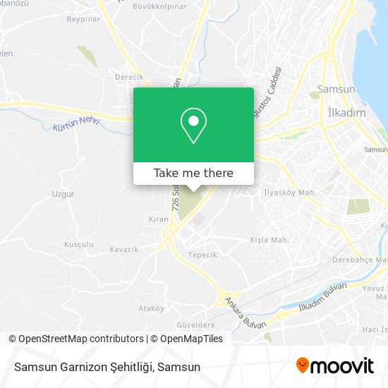 Samsun Garnizon Şehitliği map