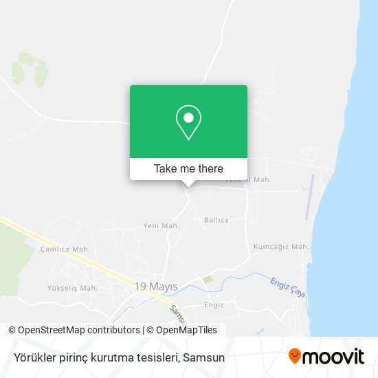 Yörükler pirinç kurutma tesisleri map