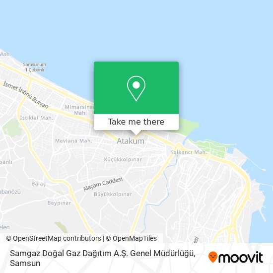 Samgaz Doğal Gaz Dağıtım A.Ş. Genel Müdürlüğü map