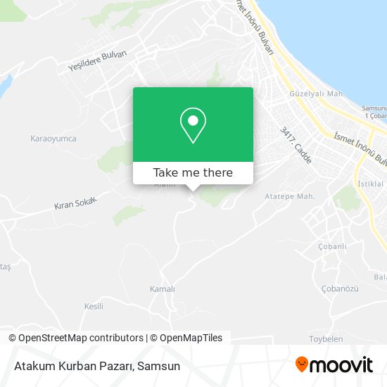 Atakum Kurban Pazarı map