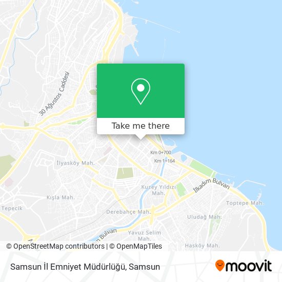 Samsun İl Emniyet Müdürlüğü map