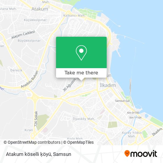 Atakum köselli ķöyü map