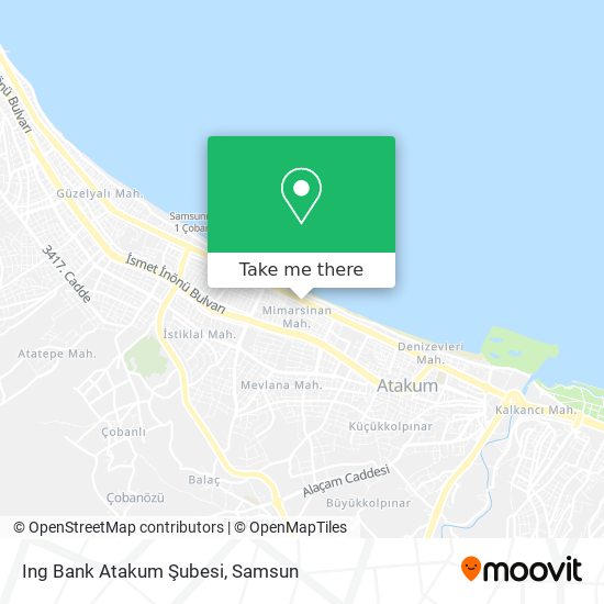 Ing Bank Atakum Şubesi map