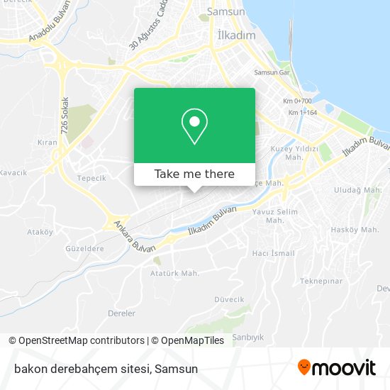 bakon derebahçem sitesi map