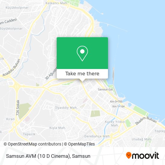 Samsun AVM (10 D Cinema) map