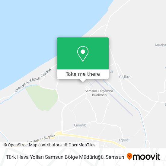 Türk Hava Yolları Samsun Bölge Müdürlüğü map