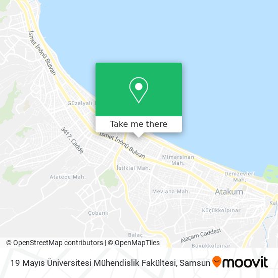 19 Mayıs Üniversitesi Mühendislik Fakültesi map