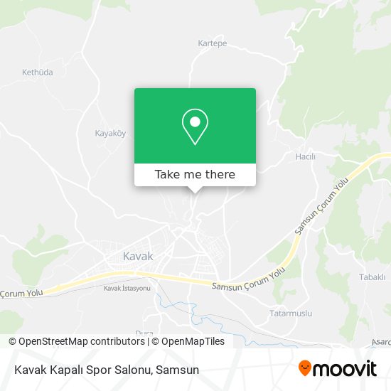 Kavak Kapalı Spor Salonu map