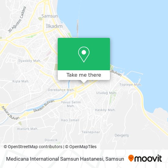 Medicana International Samsun Hastanesi map