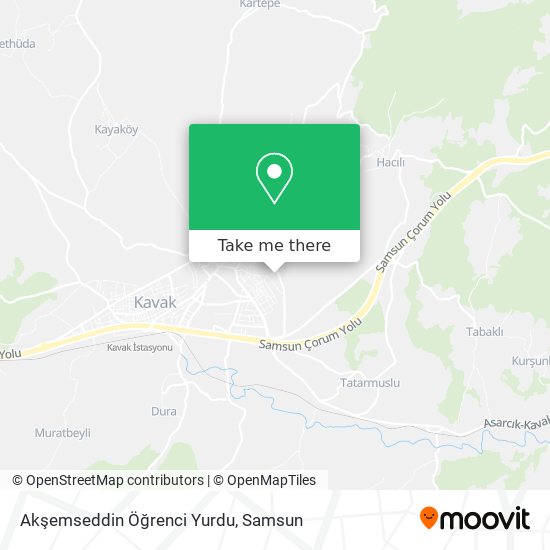 Akşemseddin Öğrenci Yurdu map