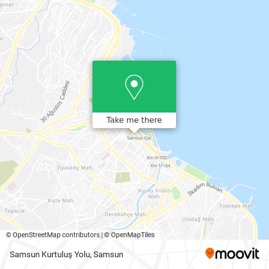 Samsun Kurtuluş Yolu map