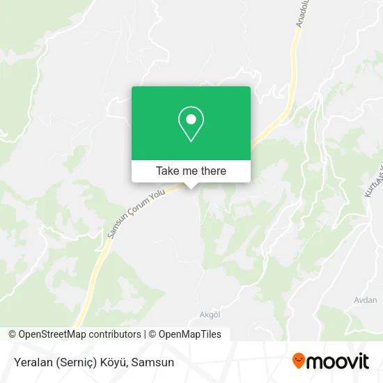 Yeralan (Serniç) Köyü map