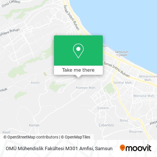 OMÜ Mühendislik Fakültesi M301 Amfisi map