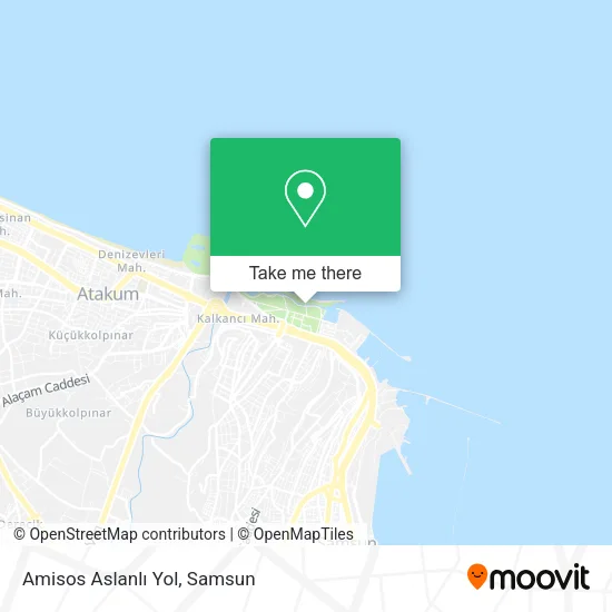 Amisos Aslanlı Yol map