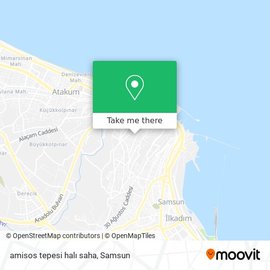 amisos tepesi halı saha map