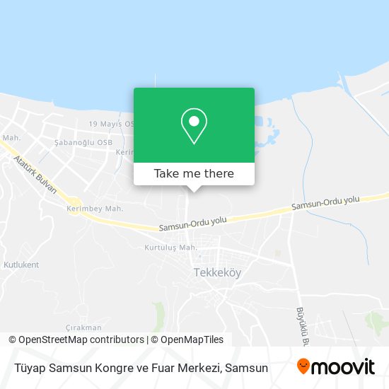 Tüyap Samsun Kongre ve Fuar Merkezi map