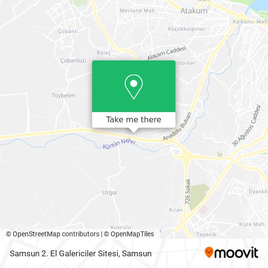 Samsun 2. El Galericiler Sitesi map