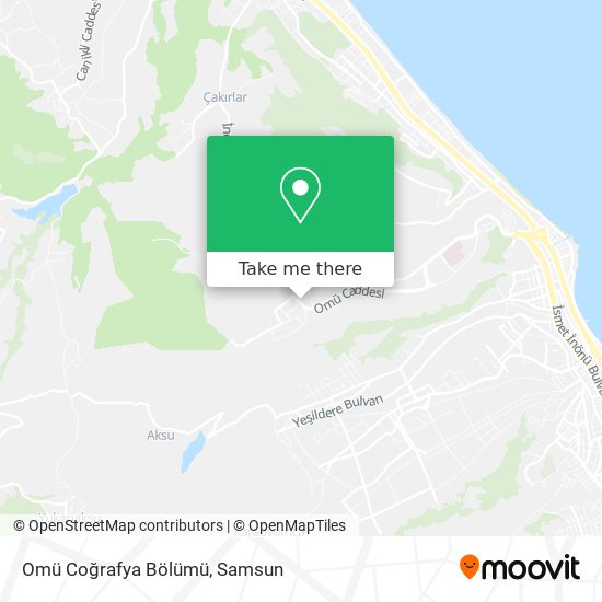 Omü Coğrafya Bölümü map