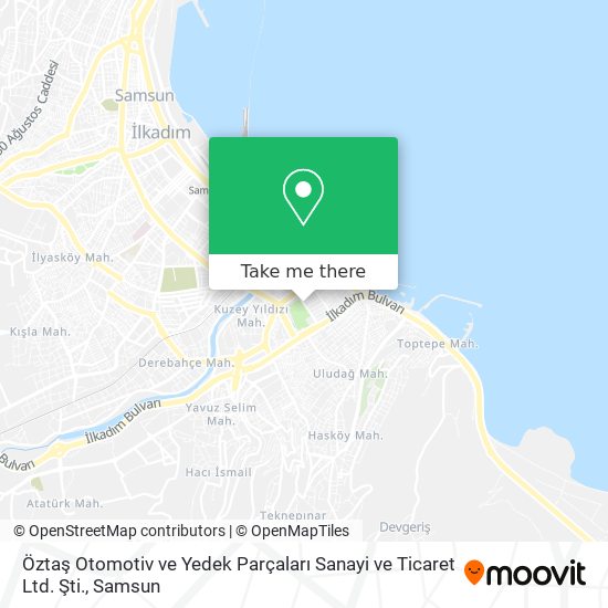 Öztaş Otomotiv ve Yedek Parçaları Sanayi ve Ticaret Ltd. Şti. map