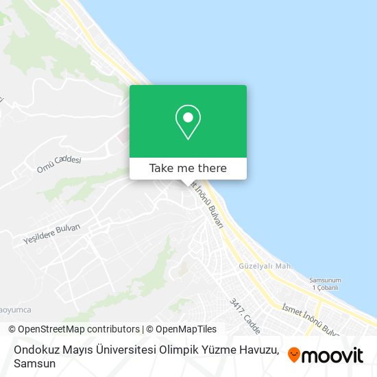 Ondokuz Mayıs Üniversitesi Olimpik Yüzme Havuzu map