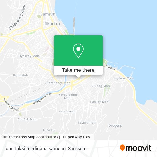 can taksi medicana samsun map