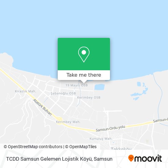 TCDD Samsun Gelemen Lojistik Köyü map