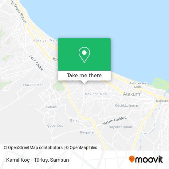 Kamil Koç - Türkiş map