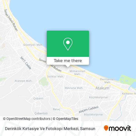Derinkök Kırtasiye Ve Fotokopi Merkezi map