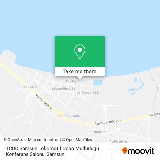 TCDD Samsun Lokomotif Depo Müdürlüğü Konferans Salonu map