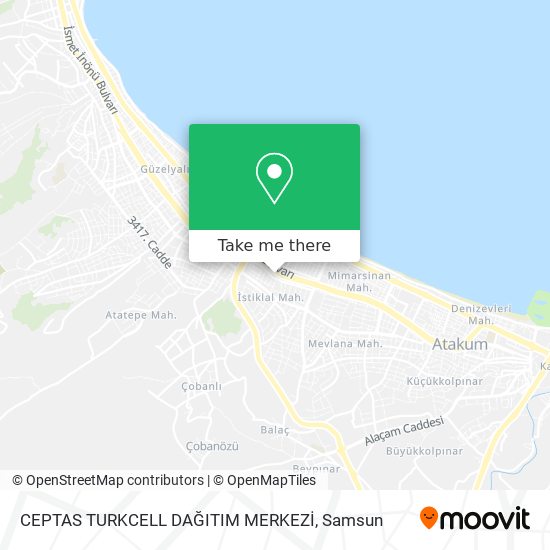 CEPTAS TURKCELL DAĞITIM MERKEZİ map