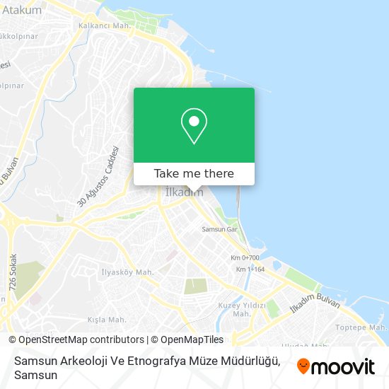 Samsun Arkeoloji Ve Etnografya Müze Müdürlüğü map