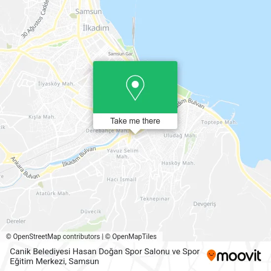 Canik Belediyesi Hasan Doğan Spor Salonu ve Spor Eğitim Merkezi map
