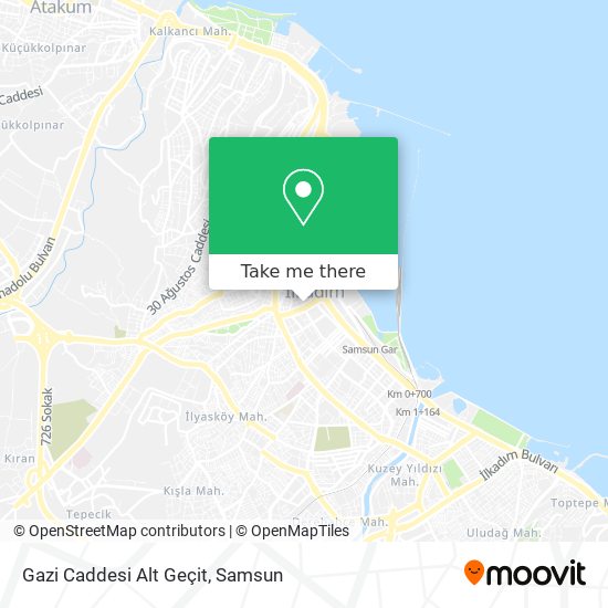 Gazi Caddesi Alt Geçit map