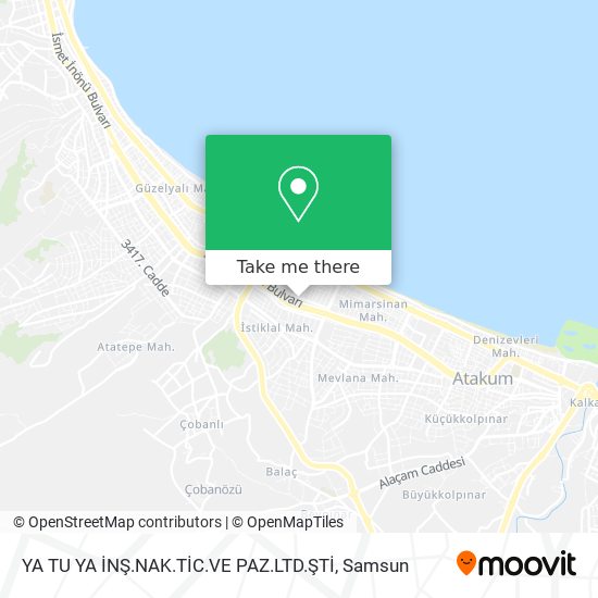 YA TU YA İNŞ.NAK.TİC.VE PAZ.LTD.ŞTİ map
