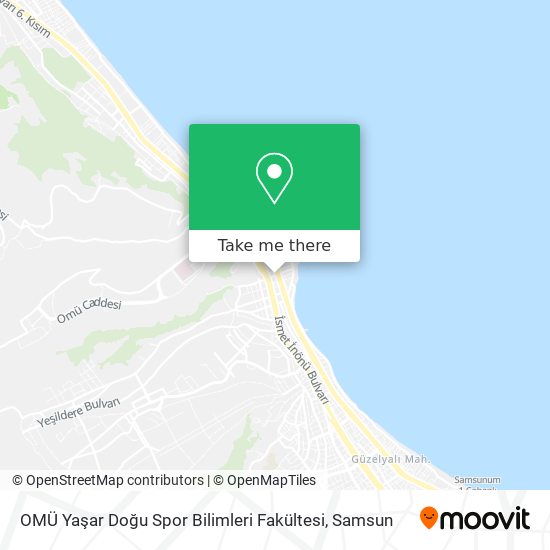 OMÜ Yaşar Doğu Spor Bilimleri Fakültesi map