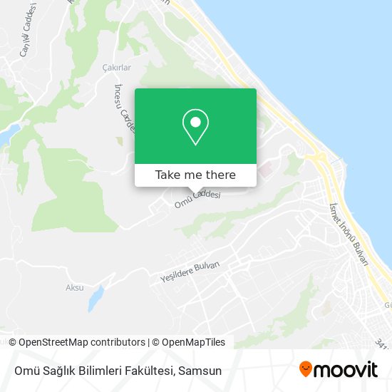 Omü Sağlık Bilimleri Fakültesi map