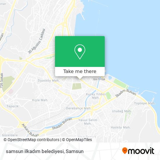 samsun ilkadım belediyesi map