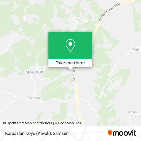 Karaaslan Köyü (Kavak) map