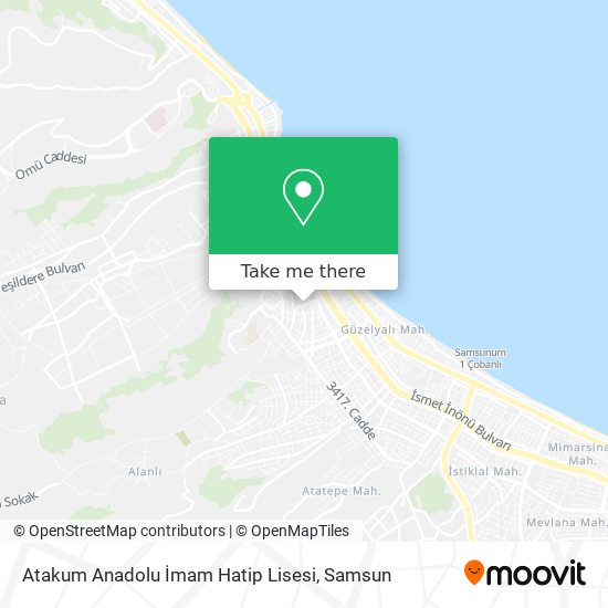 Atakum Anadolu İmam Hatip Lisesi map