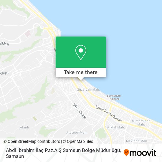 Abdi Îbrahim Îlaç Paz.A.Ş Samsun Bölge Müdürlüğü map