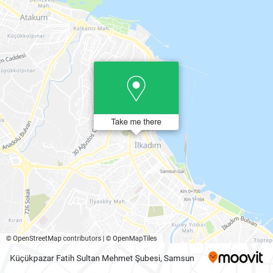 Küçükpazar Fatih Sultan Mehmet Şubesi map