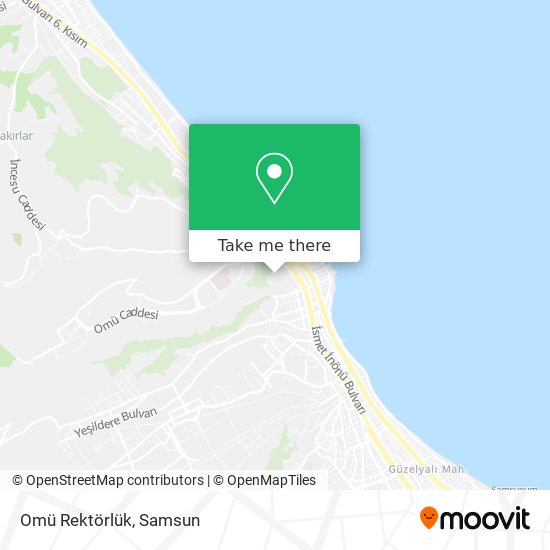 Omü Rektörlük map