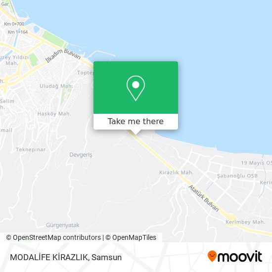 MODALİFE KİRAZLIK map