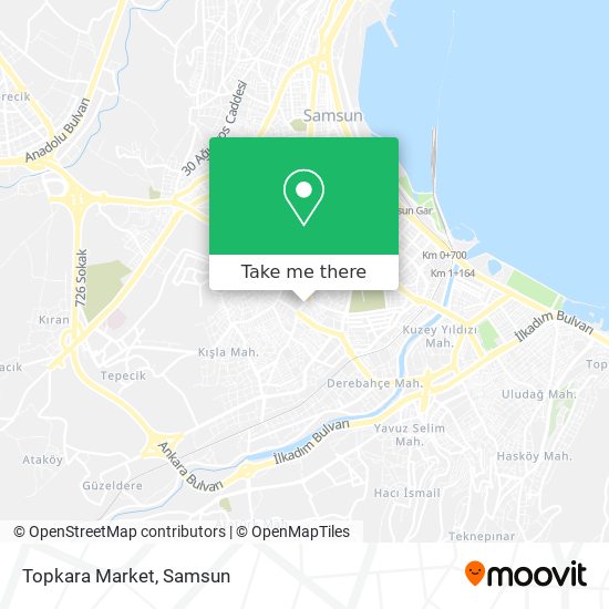 Topkara Market map