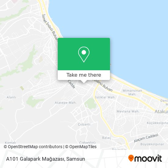 A101 Galapark Mağazası map