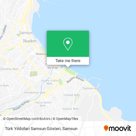 Türk Yıldızlari Samsun Gösteri map